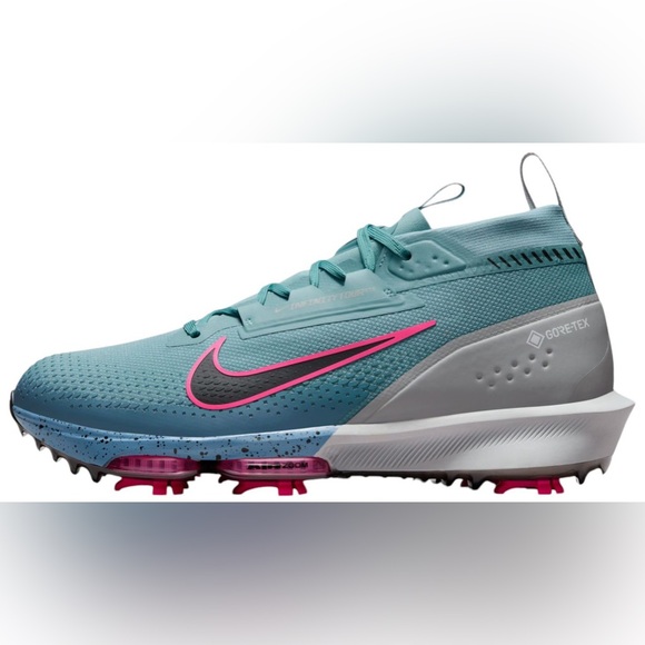 Nike Men\'s Size 9.5 Infinity Tour 2 Gore-Tex Golf Shoes Teal Pink Lace Up Ankle main image 8